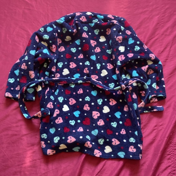 Blue Robe with Multicolor Hearts - Picture 5 of 5